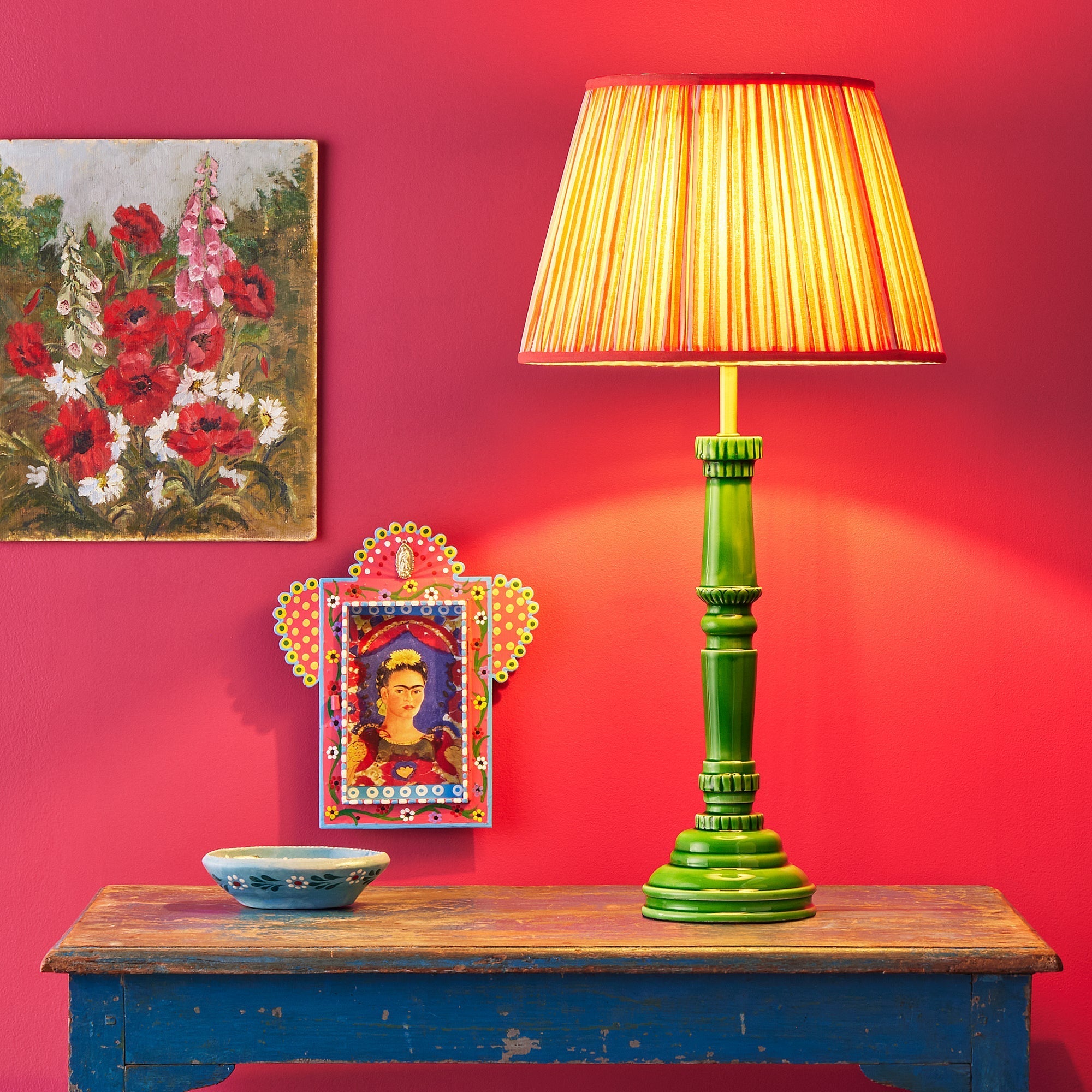Mavis table lamp in green