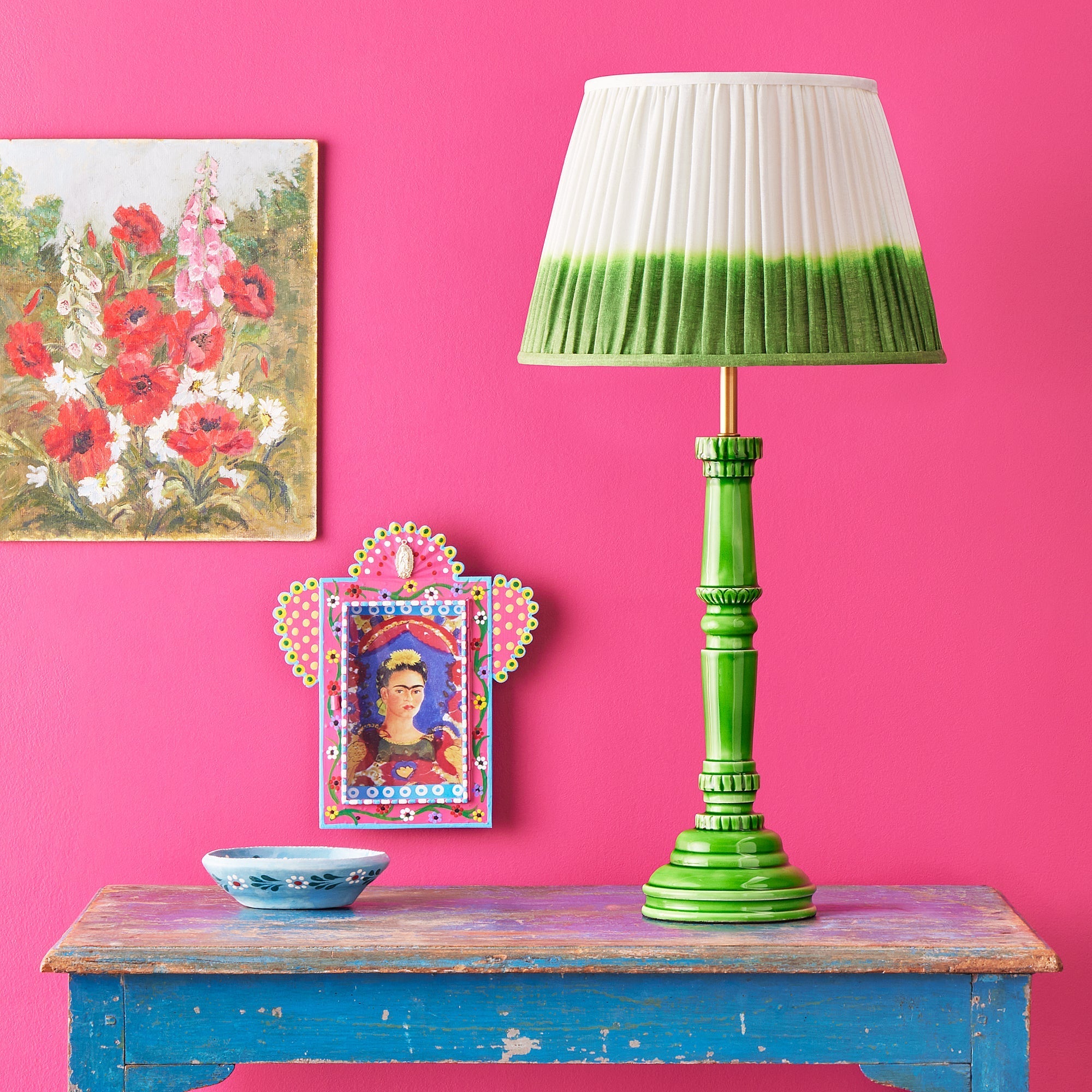 Mavis table lamp in green