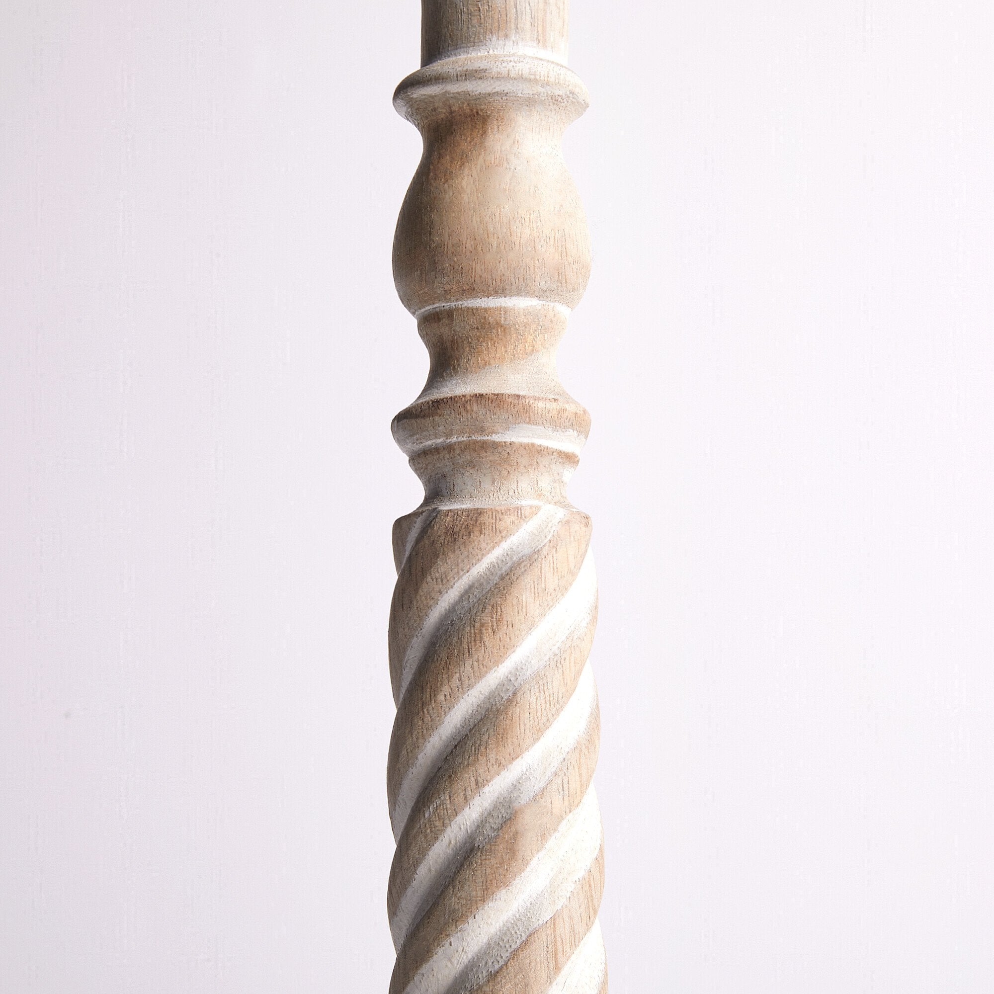Paolo table lamp in natural whitewash